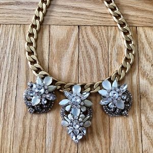 PERFECT CONDITION J. Crew Gold Statement Necklace